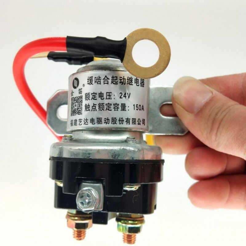 定制适用JD153JD253汽车减速马达启动继电器150A大功率12v24v纯铜