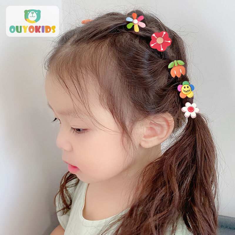 欧育儿童发圈皮筋不伤发公主发绳扎头发橡皮筋女童头绳发饰20根B1