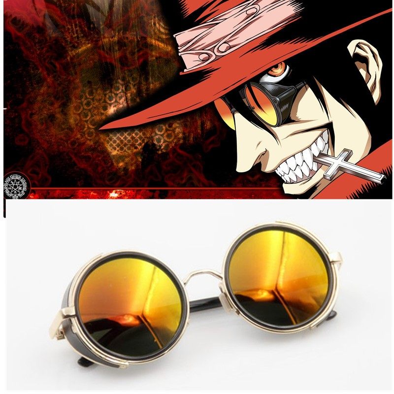 HELLSING Alucard Glasses 地狱之歌眼镜墨镜阿卡特橙色太阳镜
