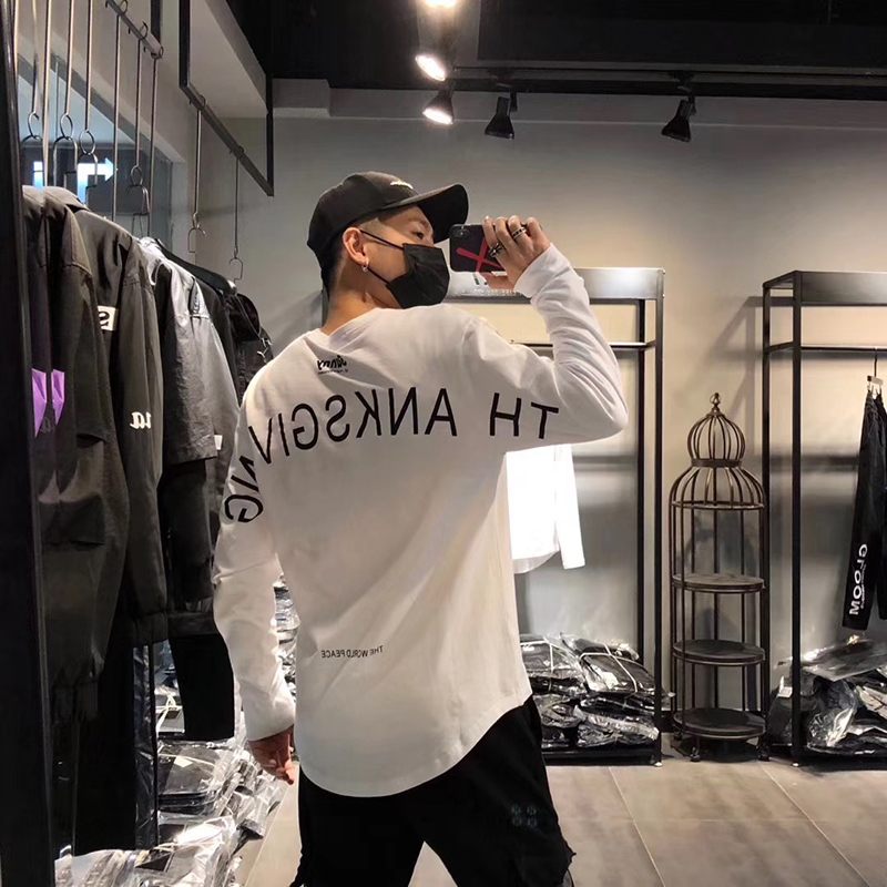 长袖t恤宽松卫衣衫内搭纯棉圆领