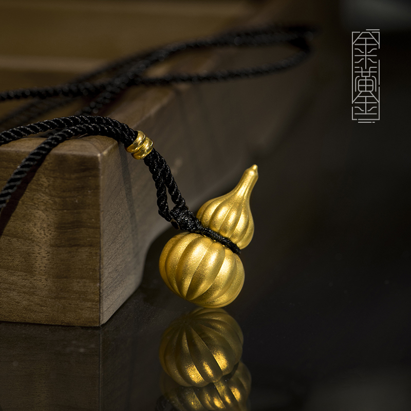 葫芦吊坠颈饰福禄吉祥足金送礼