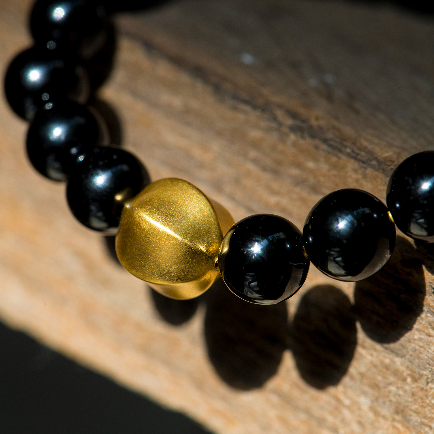 转运珠足金礼物瓜珠小金珠硬金