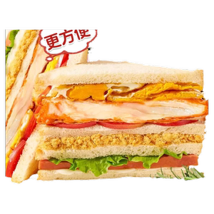 鸡肉三明治火腿芝士肉松味夹心面包整箱早餐吐司懒人即食夜宵零食