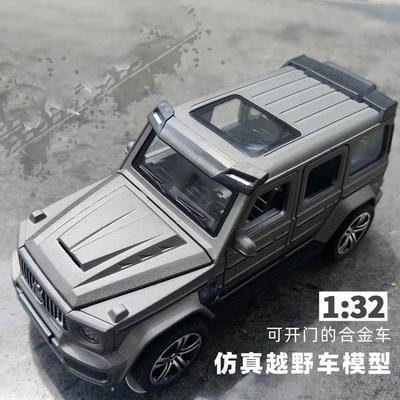 1:32奔弛大G巴博思合金车模型声光6开门越野儿童玩具车载摆件