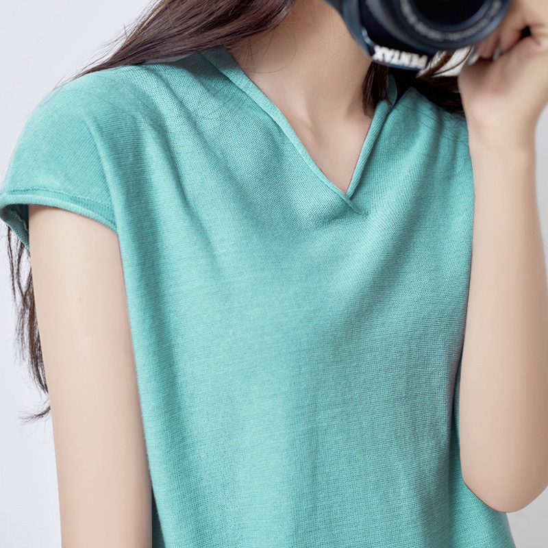 亚麻休闲大衫女个性送妈妈衣服五分袖中年人t恤衫外搭女人妇女在类目 女装/女士精品, 毛针织衫中 - 来自Buy2taobao.com提供专业的淘宝代购服务