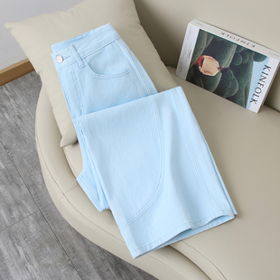 百搭垂感拖地休闲长裤 新款 女2026春季 辣妹高腰蓝色宽松显瘦牛仔裤