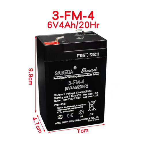 SAIKEDA6V4AH6V4.5AH6V7AH蓄电池