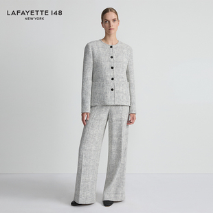 LAFAYETTE148/拉飞逸箱型维希格粗花呢外套夹克