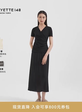 【Essential经典款】LAFAYETTE148/拉飞逸L148瑞士棉质收腰T恤女