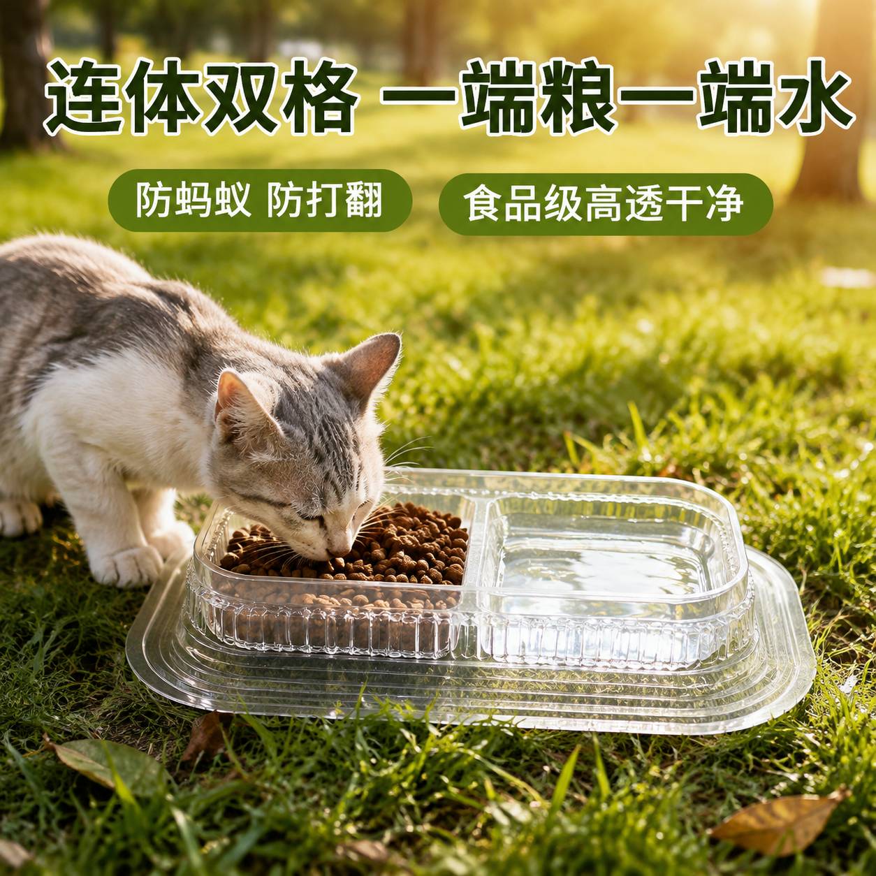 喂流浪猫专用防蚂蚁一次性二合一