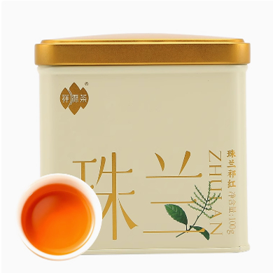 祥源茶旗舰店正宗特三级祁门红茶毛峰珠兰歙县原产珠兰花茶100g