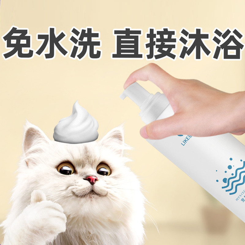 猫咪干洗泡沫幼犬免洗杀菌除臭除螨香波狗狗干洗粉宠物沐浴露用品
