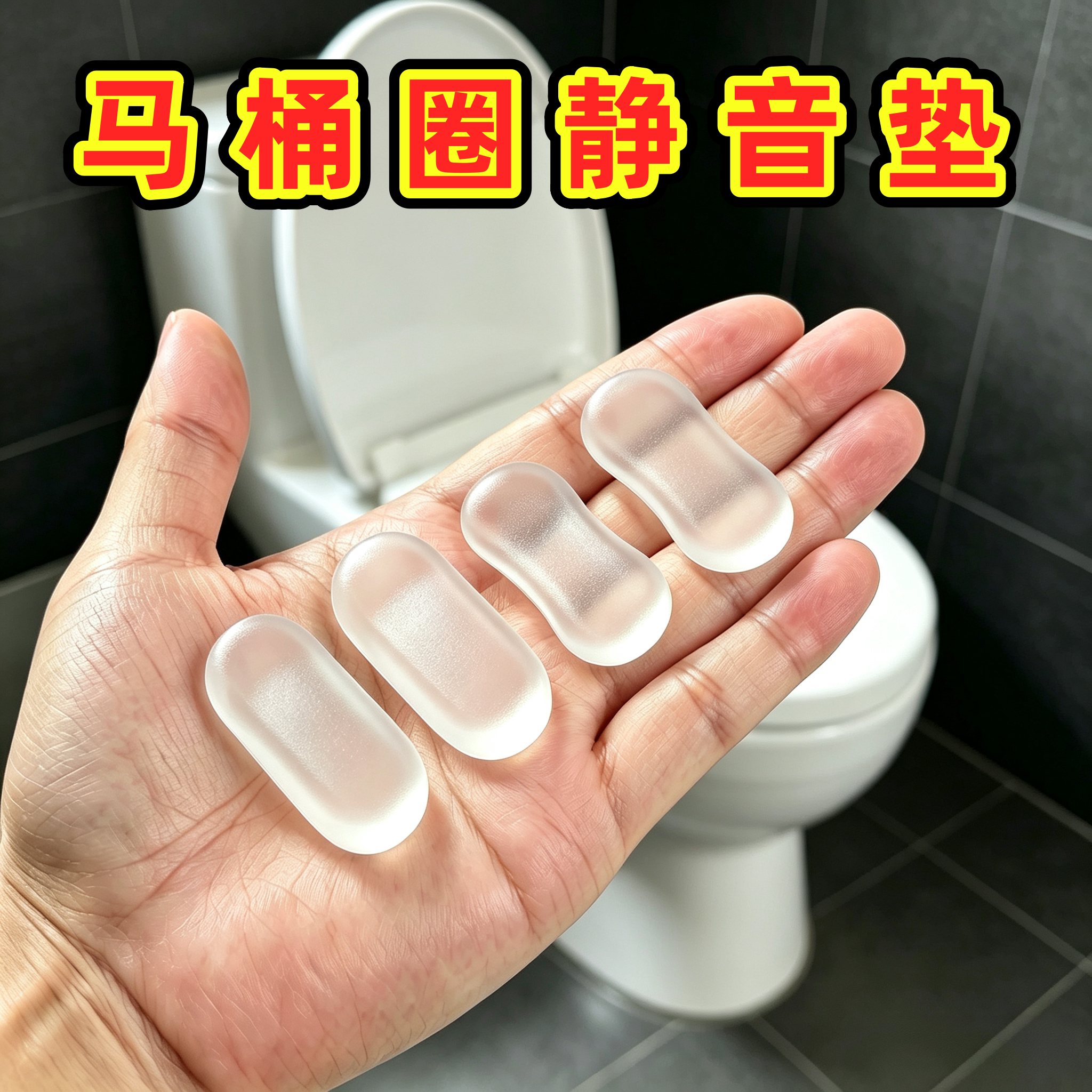 马桶贴马桶防撞垫块减震垫片