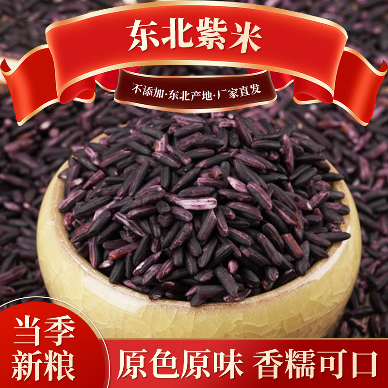 新货紫米老品种血糯米农家自产新米墨江紫糯米胚芽米真空包装