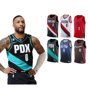 酷动城正品 背心DN2020 NIKE耐克开拓者0号利拉德球衣sw球迷版