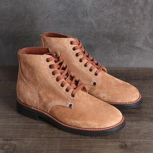复刻美军二战陆战队M43战靴翻毛牛皮固特异工艺高帮反绒真皮靴男