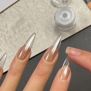 网红爆款美甲高透补光灯粉透明无色提亮高光粉月光粉高密度好上色