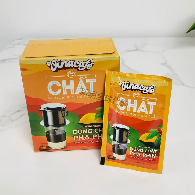 越南代购Vinacafe速溶咖啡3合1特浓奶咖啡240g