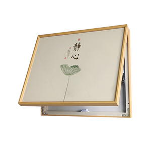 电表箱装饰画新中式配电箱多媒体电闸盒壁画弱电源遮挡总开关挂画