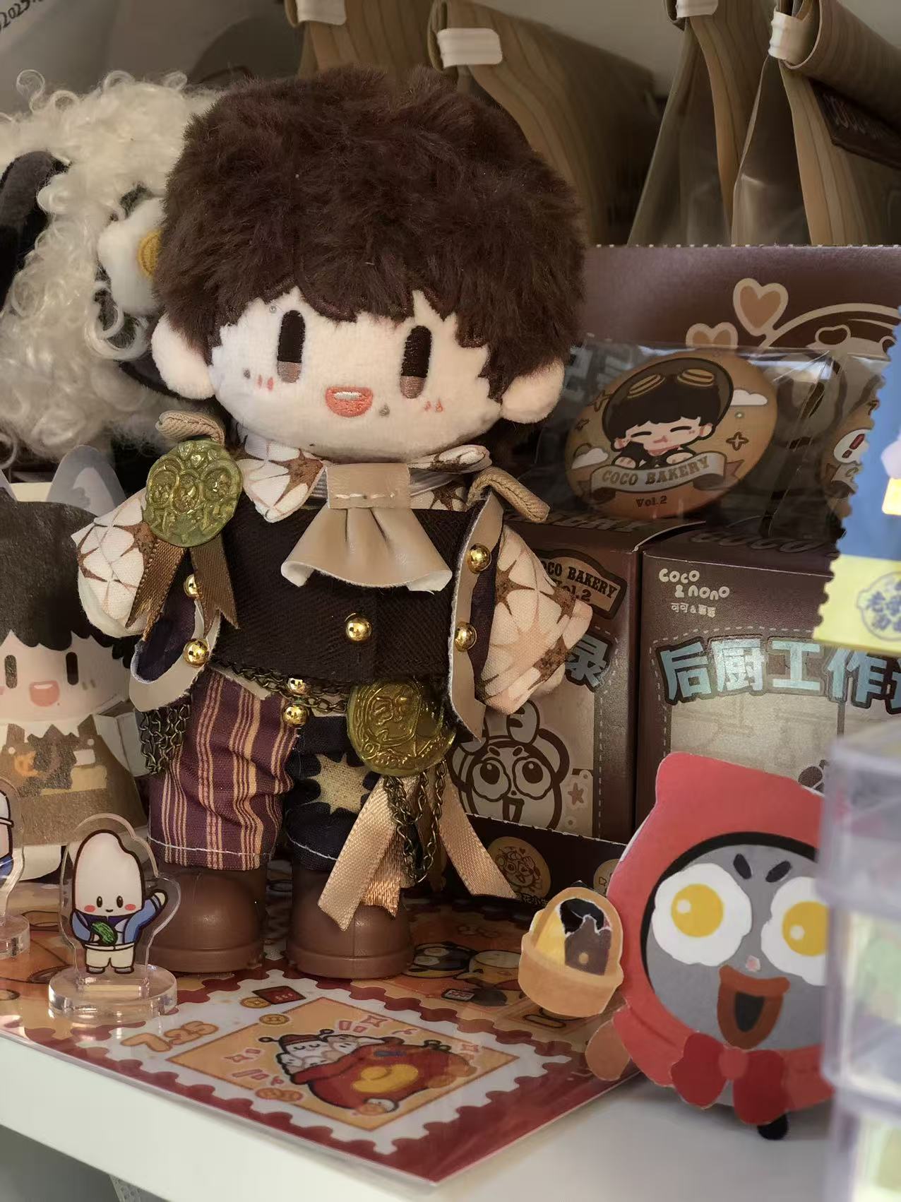 周深同款舞台服周可可娃衣巧克力棉花娃娃/毛绒玩具娃