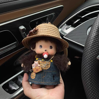 蒙奇奇可爱玩具15CM变身款公仔娃娃机生日礼物挂件包包装饰挂件