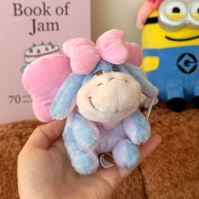 正版可爱维尼家族毛驴屹耳蝴蝶仙子毛绒挂件小公仔毛绒玩具钥匙扣