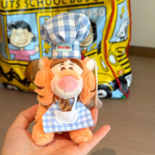 正版屹耳跳跳虎毛绒公仔包挂件汽车后视镜挂饰送女友生日礼物