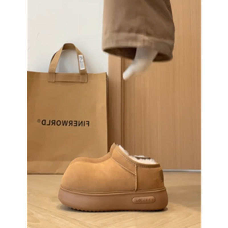 雪地靴女2025新款冬季加绒加厚