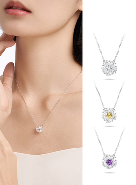 abyb kvk孟子义轻奢高级感日富一日山茶花项链颈链情侣送礼物百搭