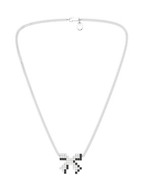 小众设计师点点项链像素化系列潮流百搭送女友像素化蝴蝶结设计感
