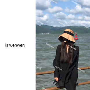 【WEN】流沙诱惑 2026夏季新款韩系百搭褶皱风长袖罩衫 YS1535