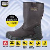 劳保靴男工地钢包头防砸防刺穿防静电高帮高筒安全鞋 保暖女 四季