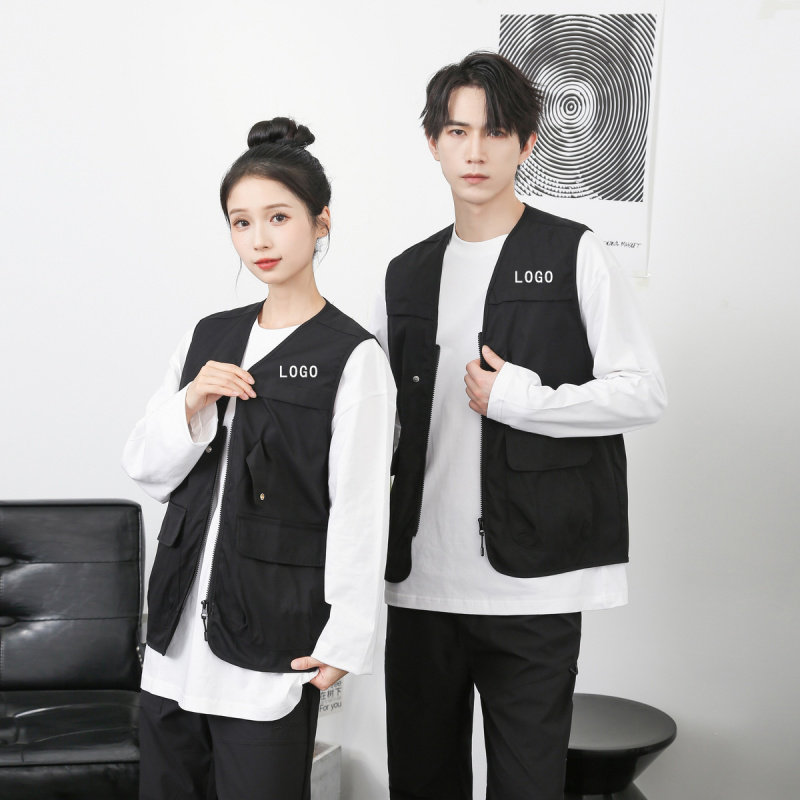 高级感定制logo工装马夹外套婚纱摄影工作服理发店发型师logo定制,男装,常规马甲,淘宝优惠券,粉丝福利购,淘宝优惠卷