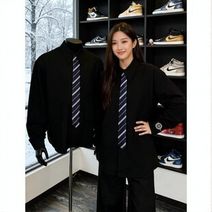 发廊工作服秋冬衬衫理发师美发店技师助理美甲美睫师工装定制logo