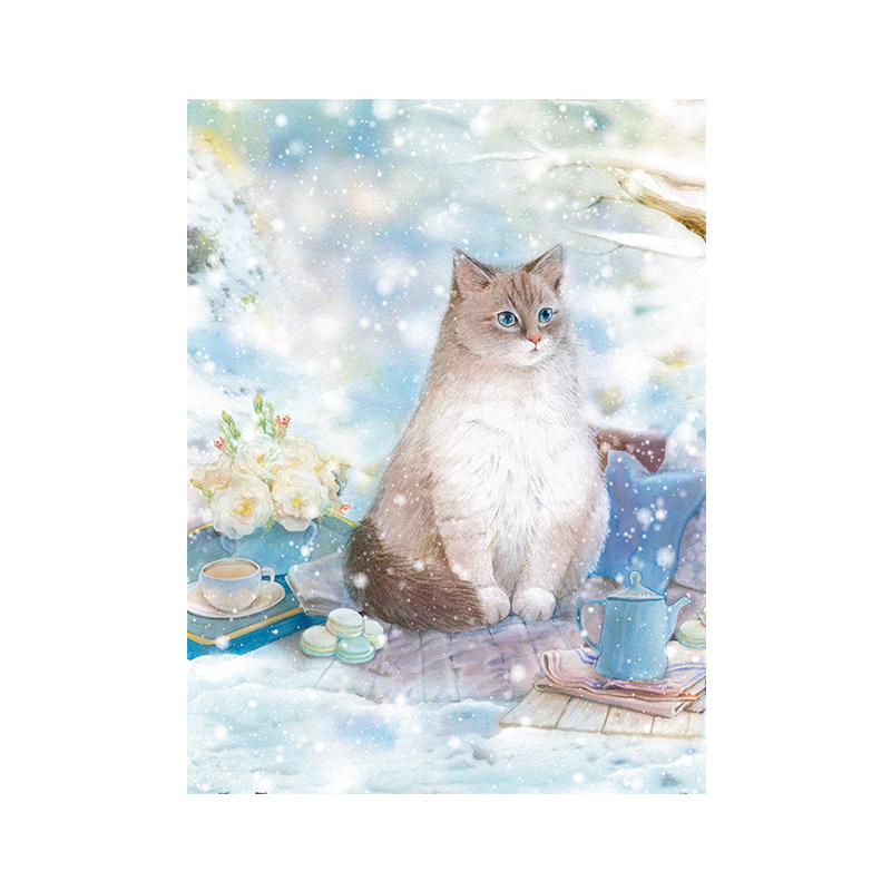 3djp成人治愈猫咪1200片拼图