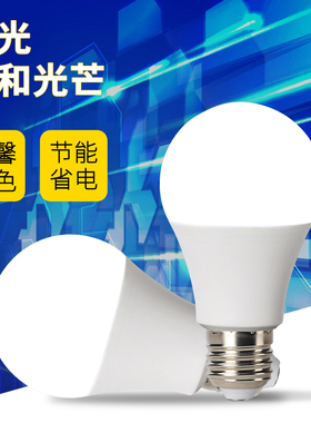 E27大螺丝口省电节能15W18瓦螺旋纹罗口灯炮球泡贴片灯胆LED灯泡3