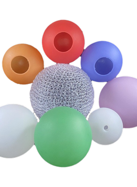 G9小口亚克力灯罩圆球形吊灯壁灯台灯吸顶灯外壳单孔白色E27螺纹