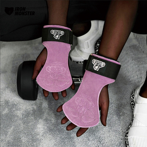 PeachHunter牛皮硬拉助力带防滑手套护腕护掌垫运动健身男女护具