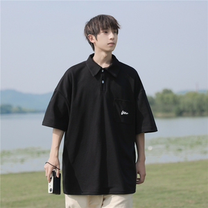 夏季重磅POLO衫刺绣宽松短袖T恤501-2-T1005-P50控68图片
