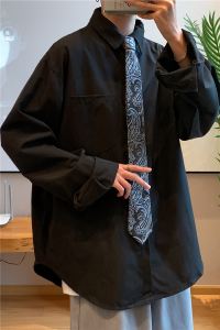 送领带 秋装新款腰果花领带DK长袖衬衫宽松JK制服501-2-CS08-P45图片