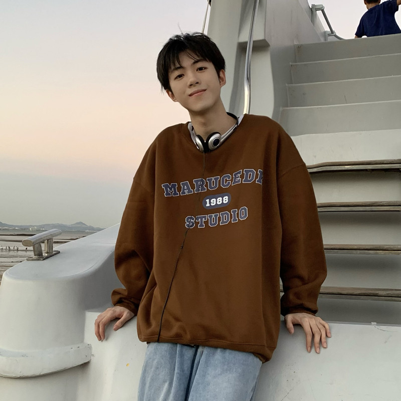秋冬款字母印花圆领卫衣501-2-WY706-P45限58（50棉50聚酯纤维）,男装卫衣,星座501-2