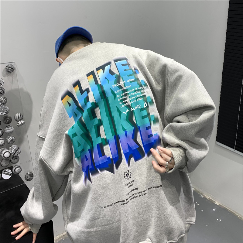 后背字母印花卫衣501-2-WY010-P40控55图片