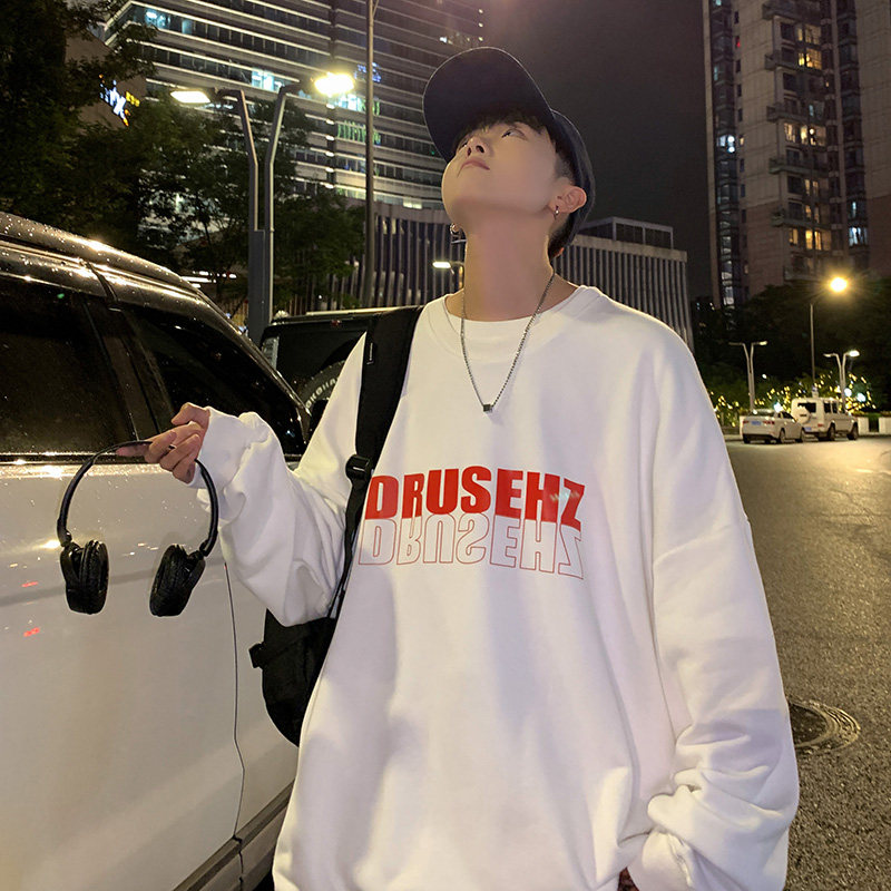 @秋上新简约字母印花情侣卫衣501-2-WY001-P35,男装卫衣,星座501-2