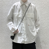 2025秋装新款宽松工装大口袋长袖衬衫男CS07-P40，男装衬衫，星座501-2