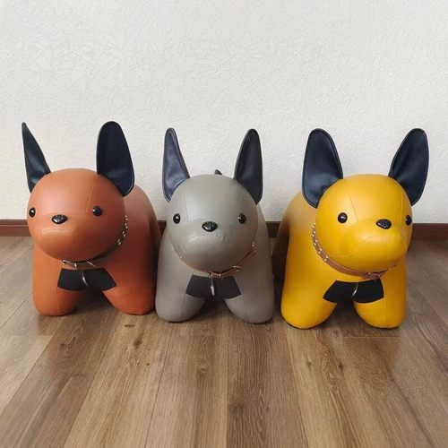 乐至宝功能沙发全真皮法斗犬脚凳