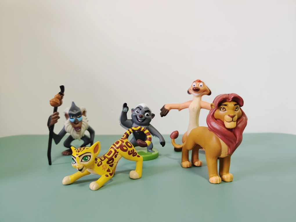 正版散货狮子王 狮子木法沙 花豹 卡通动画人物摆件