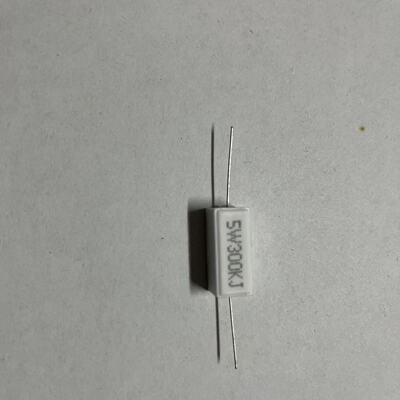 买1份发5个 水泥电阻 5W300KJ 5W300K 5W 300K欧 卧式陶瓷电阻