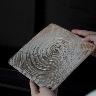 国风柴烧水墨窑变四方壶承台储水茶盘功夫茶具家用养壶盘茶台果盘