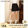 West encounter Paige A word skirt 2021 Autumn new pattern Korean Edition Lace lace Mosaic skirt D1711202