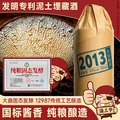 任意门老徐酿酒2013国标酱香型白酒53度泥土埋藏酒纯粮送礼瓶装酒